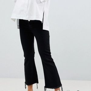 ASOS maternity flare crops